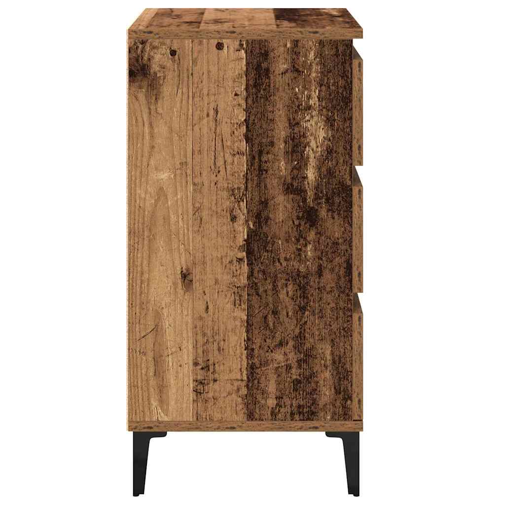 Armadio da Notte con cassetto Legno vecchio 45 x 35 x 44 cm