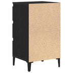 Armadio da Notte Rovere Nero 45 x 35 x 44 cm Legno multistrato