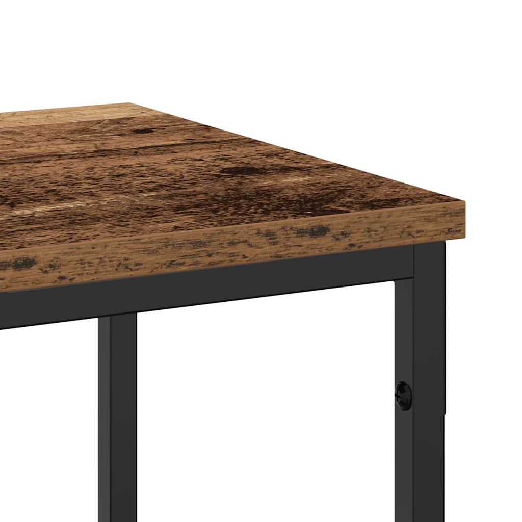 Tavolo consolle con lo scaffale Legno vecchio 200 x 30 x 75 cm