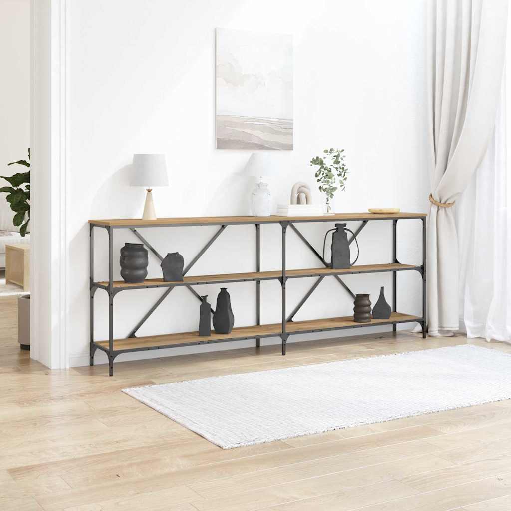 Tavolo consolle Rovere Artigianale 200 x 30 x 75 cm