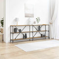 Tavolo consolle Rovere Artigianale 200 x 30 x 75 cm