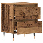 Armadio da Notte 2 pcs Legno vecchio 40 x 35 x 50 cm