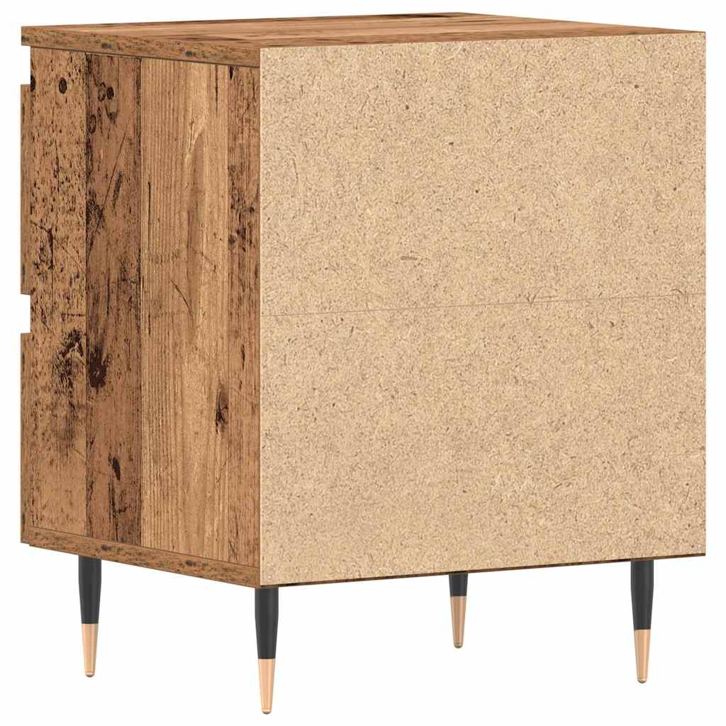 Armadio da Notte 2 pcs Legno vecchio 40 x 35 x 50 cm