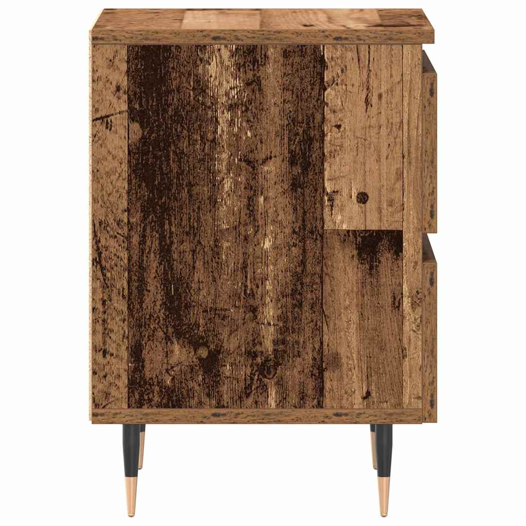 Armadio da Notte 2 pcs Legno vecchio 40 x 35 x 50 cm