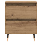 Armadio da Notte 2 pcs Rovere artigianale 40 x 35 x 50 cm