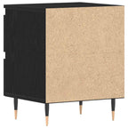 Armadio da Notte Rovere Nero 40 x 35 x 50 cm Legno multistrato