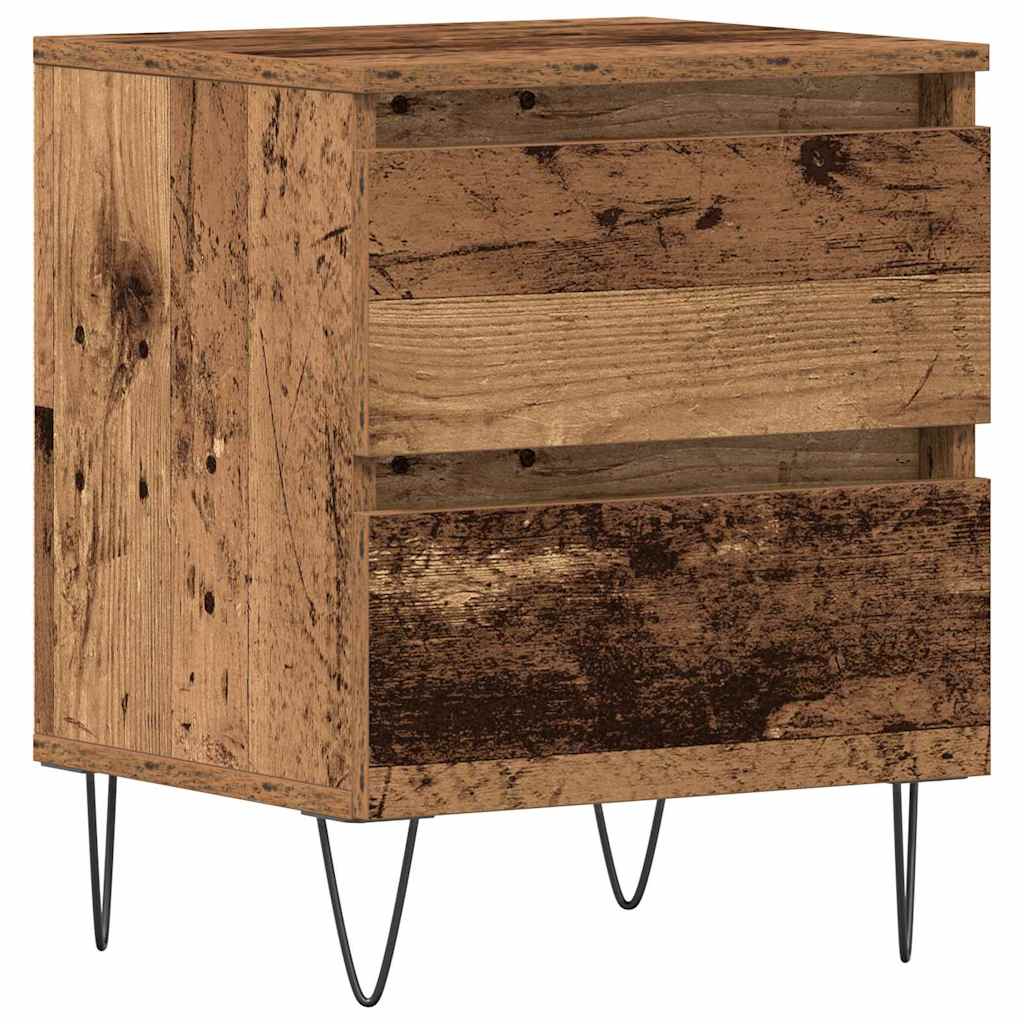 Armadio da Notte con cassetto Legno vecchio 40 x 35 x 50 cm