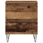 Armadio da Notte con cassetto Legno vecchio 40 x 35 x 50 cm