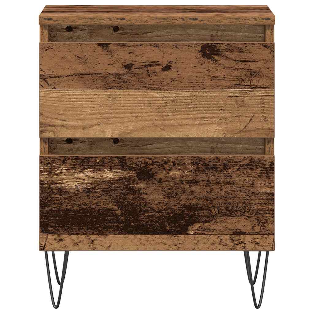 Armadio da Notte con cassetto Legno vecchio 40 x 35 x 50 cm