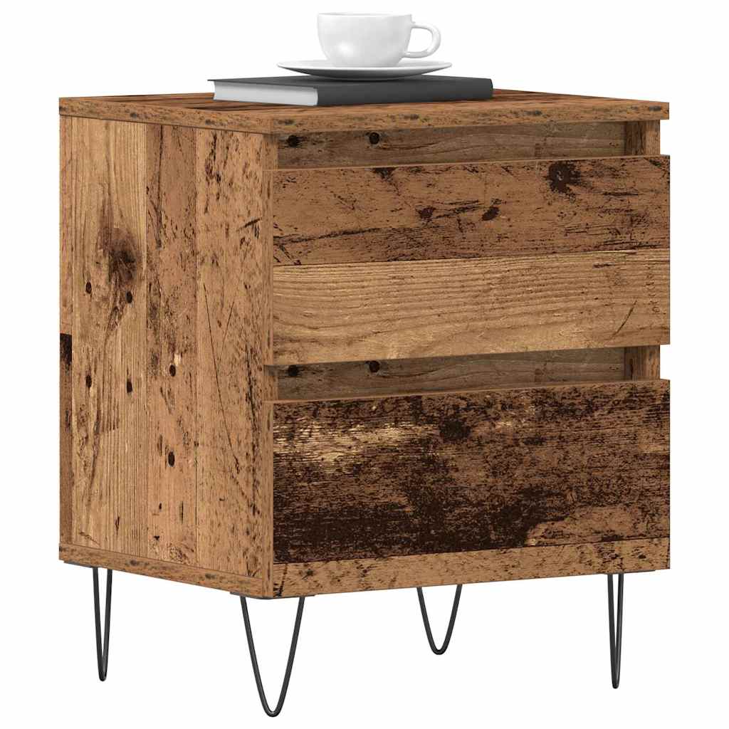 Armadio da Notte con cassetto Legno vecchio 40 x 35 x 50 cm
