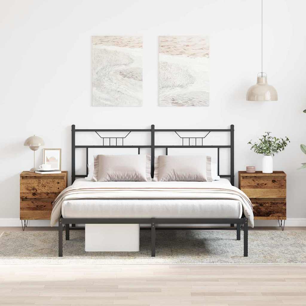 Armadio da Notte 2 pcs Legno vecchio 40 x 35 x 50 cm