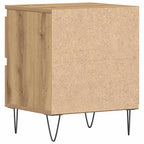 Armadio da Notte 2 pcs rovere artigianale 40 x 35 x 50 cm