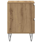 Armadio da Notte 2 pcs rovere artigianale 40 x 35 x 50 cm