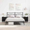 Armadio da Notte con cassetto 2 pcs Rovere nero 40 x 35 x 50 cm