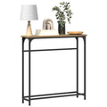 Tavolo consolle Rovere artigianale 75 x 19,5 x 75 cm