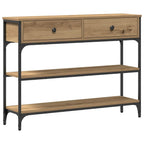 Tavolo consolle Rovere artigianale 100 x 25 x 75 cm