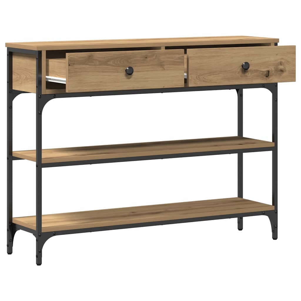 Tavolo consolle Rovere artigianale 100 x 25 x 75 cm