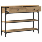 Tavolo consolle Rovere artigianale 100 x 25 x 75 cm