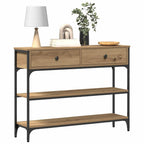 Tavolo consolle Rovere artigianale 100 x 25 x 75 cm