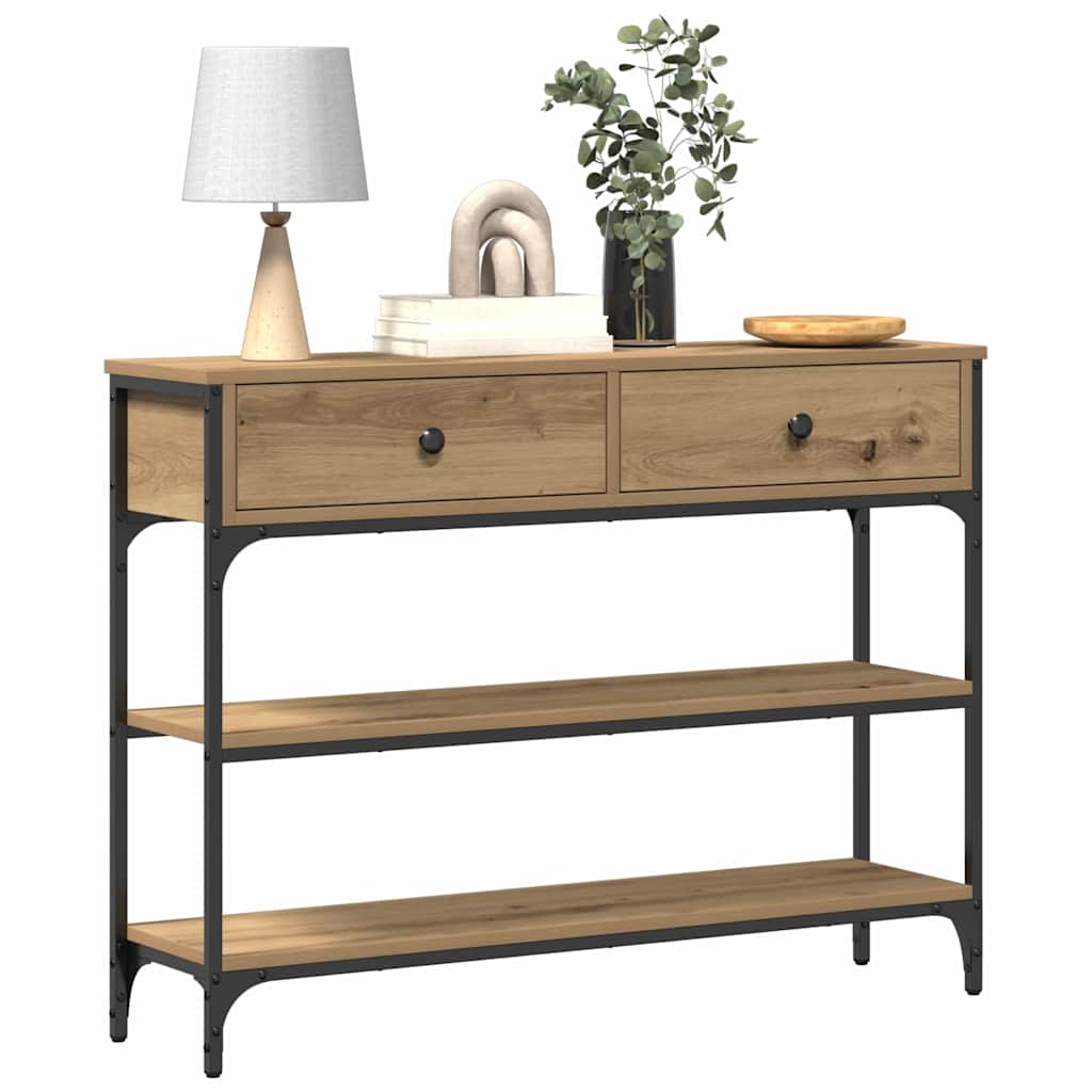 Tavolo consolle Rovere artigianale 100 x 25 x 75 cm