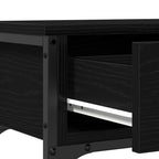 Tavolo consolle Rovere Nero 72.5 x 25 x 75 cm Legno multistrato