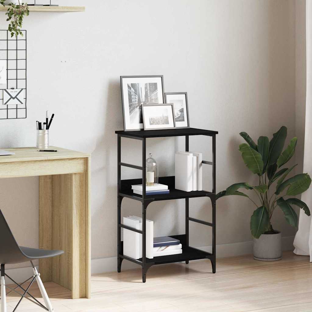 Libreria Rovere Nero 50 x 33 x 82 cm Legno multistrato