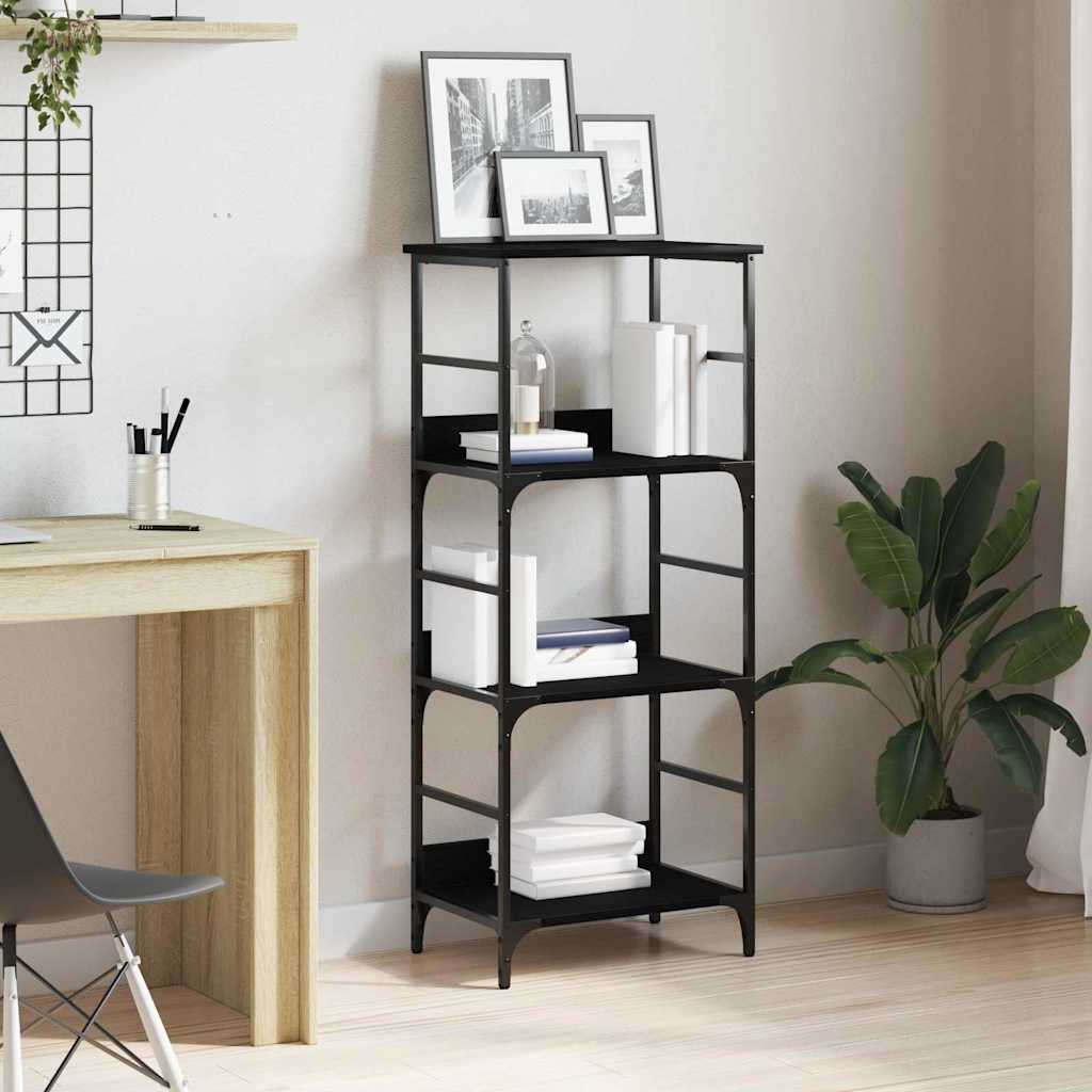 Libreria Rovere Nero 50 x 33 x 117,5 cm Legno multistrato
