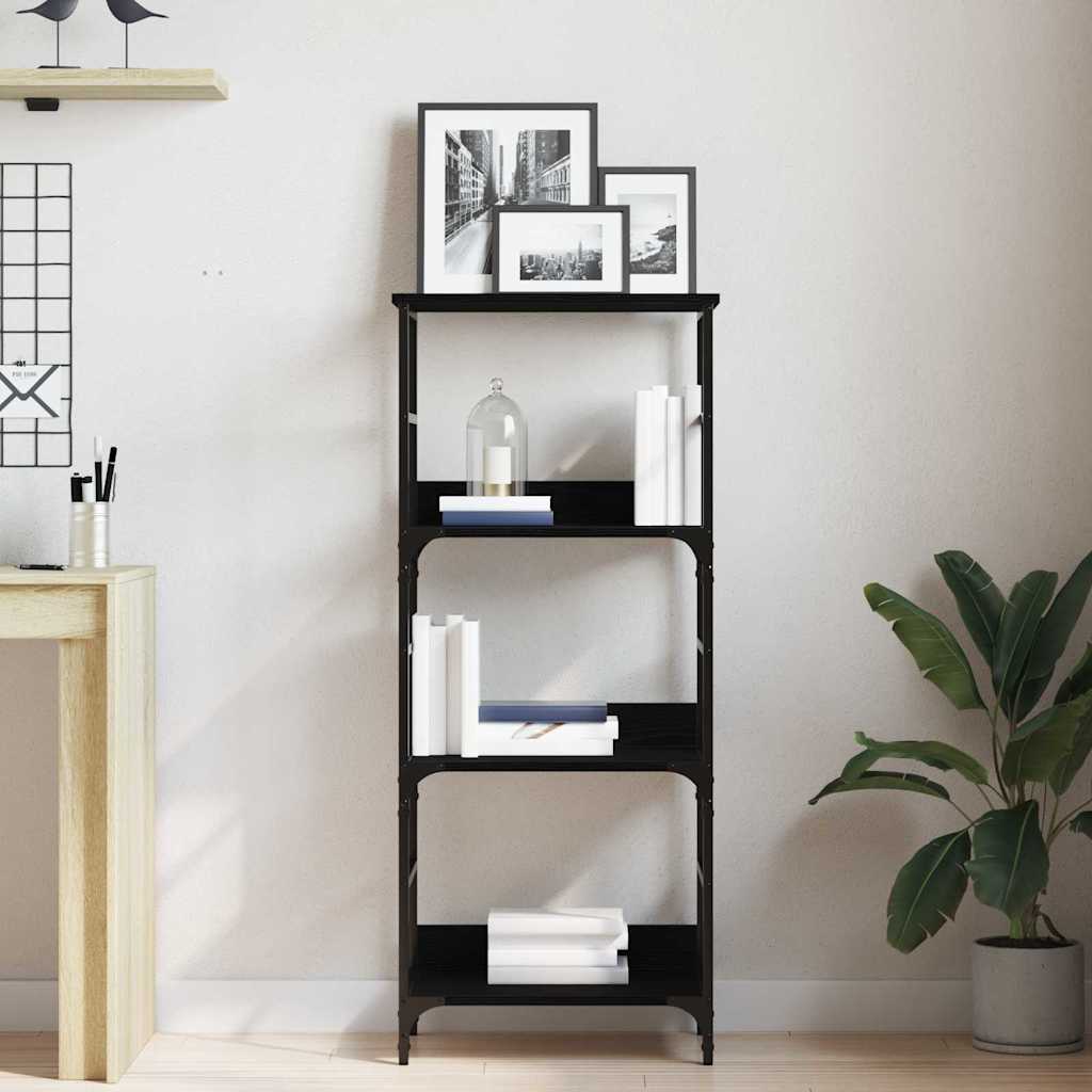 Libreria Rovere Nero 50 x 33 x 117,5 cm Legno multistrato