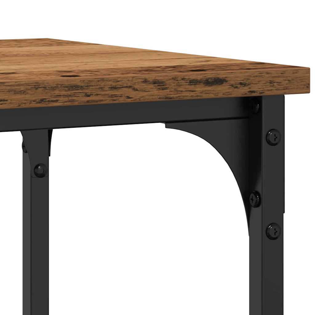 Tavolo Console con lo scaffale Legno vecchio 100 x 35 x 75 cm