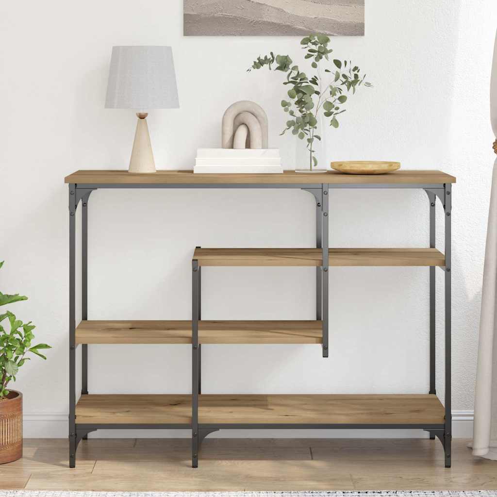 Tavolo Console rovere artigianale 100 x 35 x 75 cm