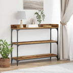 Tavolo Consolle con lo scaffale Legno vecchio 100 x 30 x 80 cm