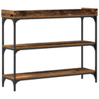 Tavolo Consolle con lo scaffale Legno vecchio 100 x 30 x 80 cm