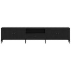 Mobile TV Rovere nero 200 x 25 x 44 cm Legno multistrato
