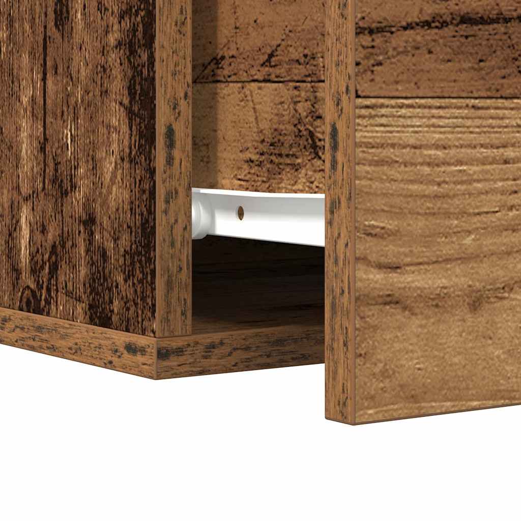 Armadio da Notte 2 pcs Legno vecchio 35 x 35 x 20 cm