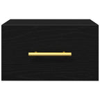 Armadio da Notte Rovere Nero 35 x 35 x 20 cm Legno multistrato