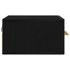 Armadio da Notte Rovere Nero 35 x 35 x 20 cm Legno multistrato