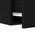 Armadio da Notte 2 pcs Rovere Nero 35 x 35 x 20 cm
