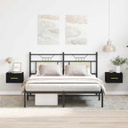 Armadio da Notte 2 pcs Rovere Nero 35 x 35 x 20 cm