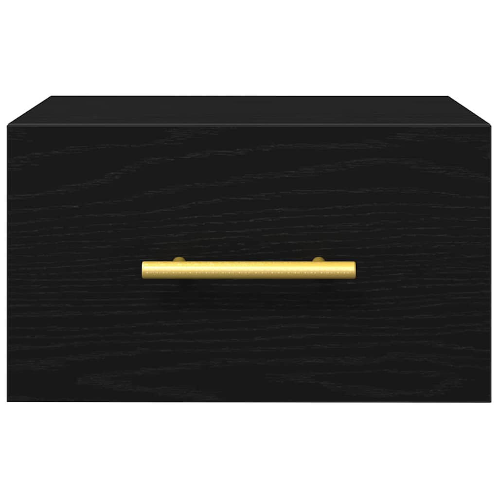 Armadio da Notte 2 pcs Rovere Nero 35 x 35 x 20 cm