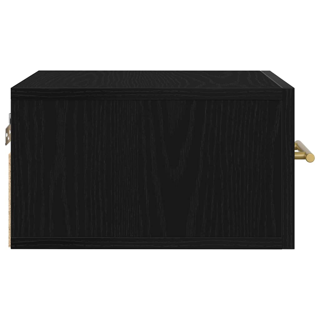 Armadio da Notte 2 pcs Rovere Nero 35 x 35 x 20 cm