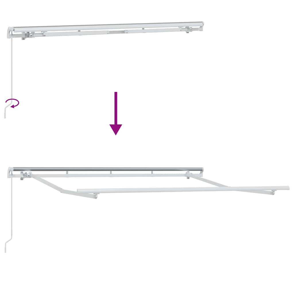 Tenda Retrattile Blu 300 x 200 cm Tessuto