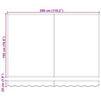 Tenda Retrattile Blu 300 x 200 cm Tessuto