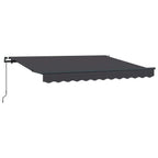 Tenda Retrattile Antracite 300 x 200 cm Tessuto
