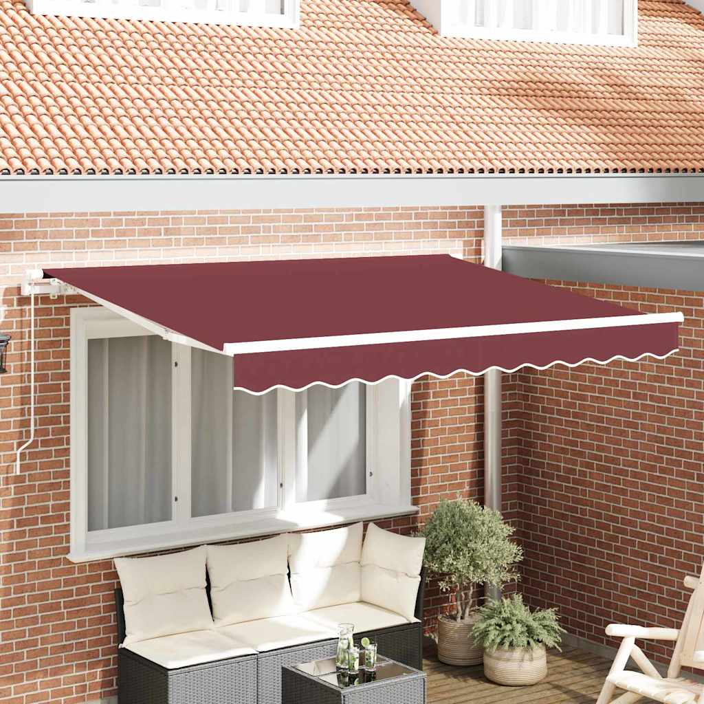 Tenda Retrattile Borgogna 300 x 200 cm Tessuto