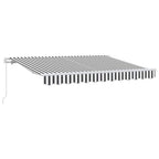 Tenda Retrattile Antracite 300 x 200 cm Tessuto
