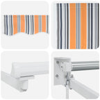 Tenda da Sole Multicolore 300 x 250 x 165 cm Poliestere