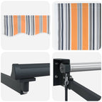 Tenda da Sole Multicolore 300 x 250 x 165 cm Poliestere