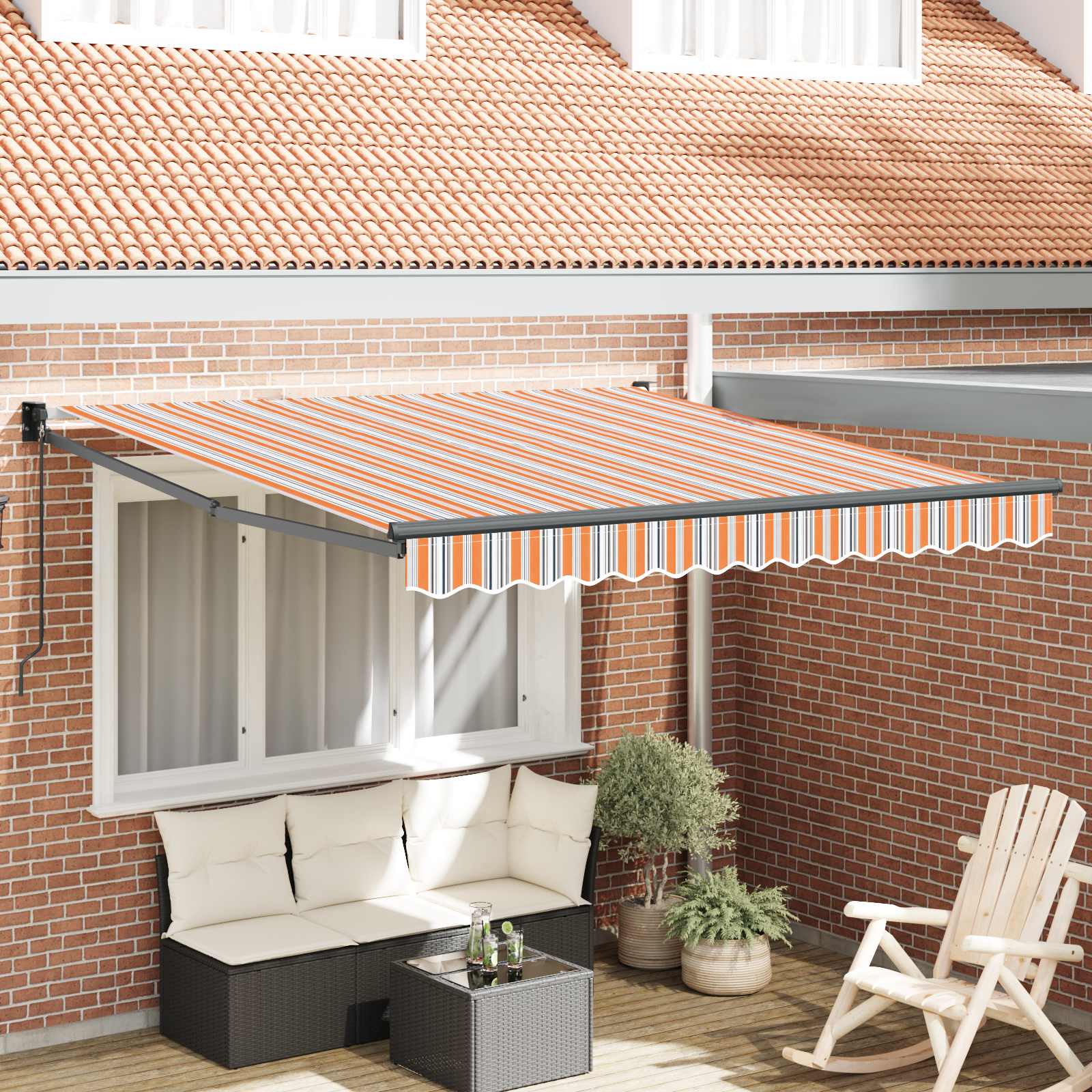 Tenda da Sole Multicolore 300 x 250 x 165 cm Poliestere