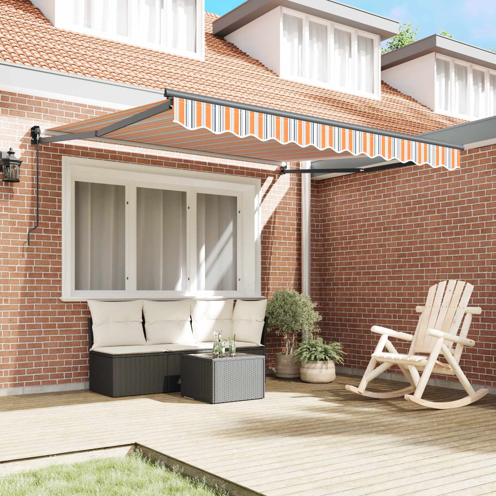 Tenda da Sole Multicolore 300 x 250 x 165 cm Poliestere