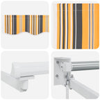 Tenda da Sole Multicolore 300 x 250 x 165 cm Poliestere